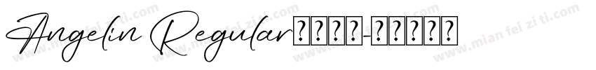 Angelin Regular字体下载字体转换